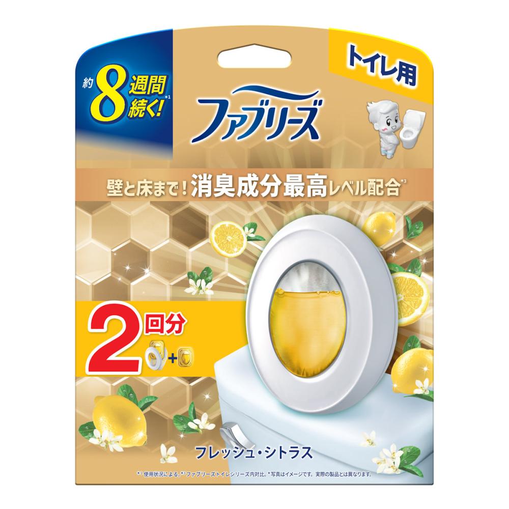 Ｐ＆Ｇ　ファブリーズ　トイレ用消臭剤　消臭成分最高　シトラス　本体＋１個