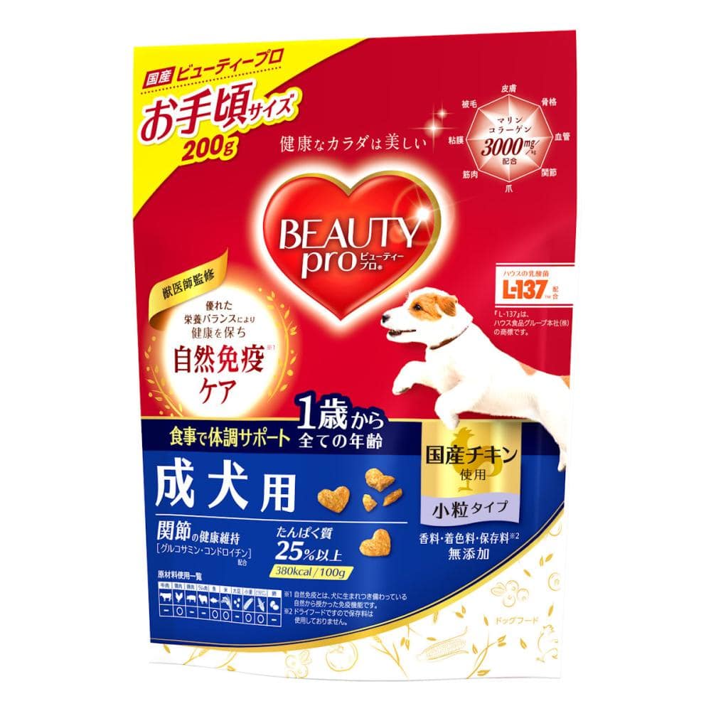 ビューティープロ　ドッグ　成犬用　１歳から　２００ｇ