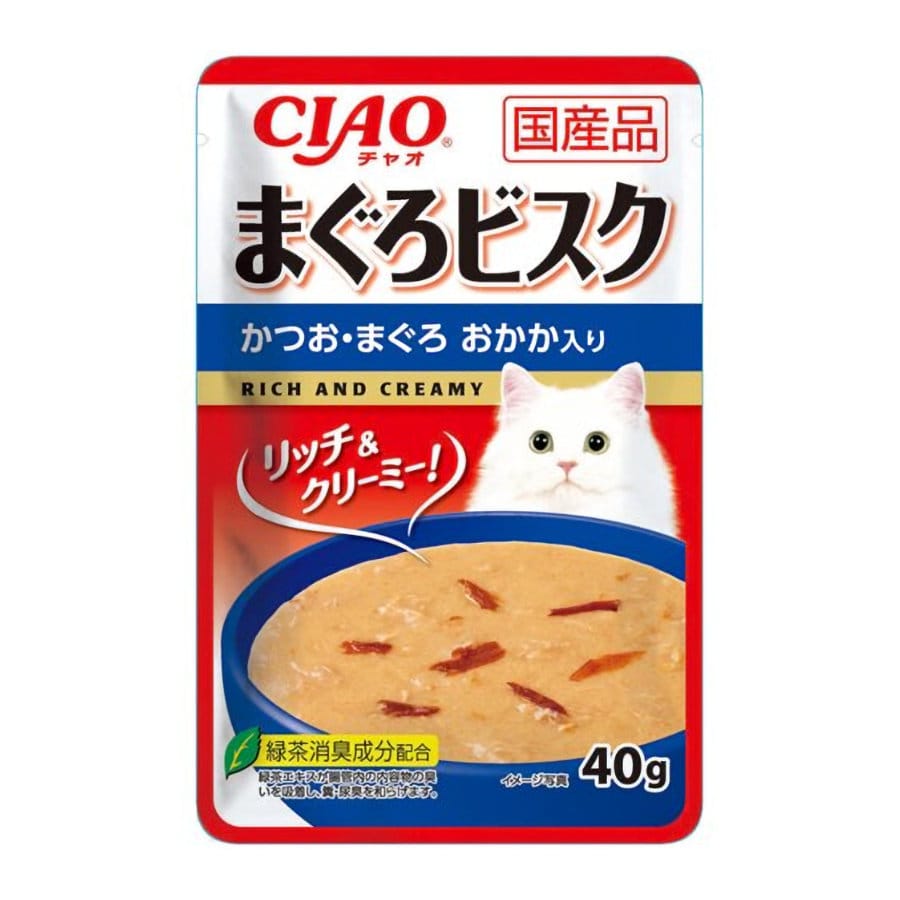 ＣＩＡＯ　まぐろビスク　かつお・まぐろ　おかか入り　４０ｇ