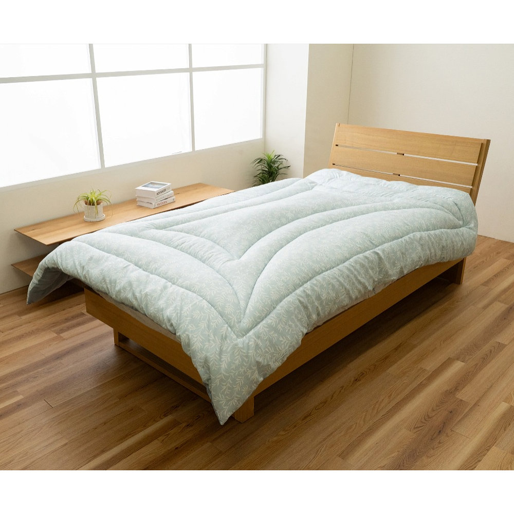 イケヒコ　洗えて乾燥できる掛布団　リーフラ　シングルロング　１５０×２１０ｃｍ