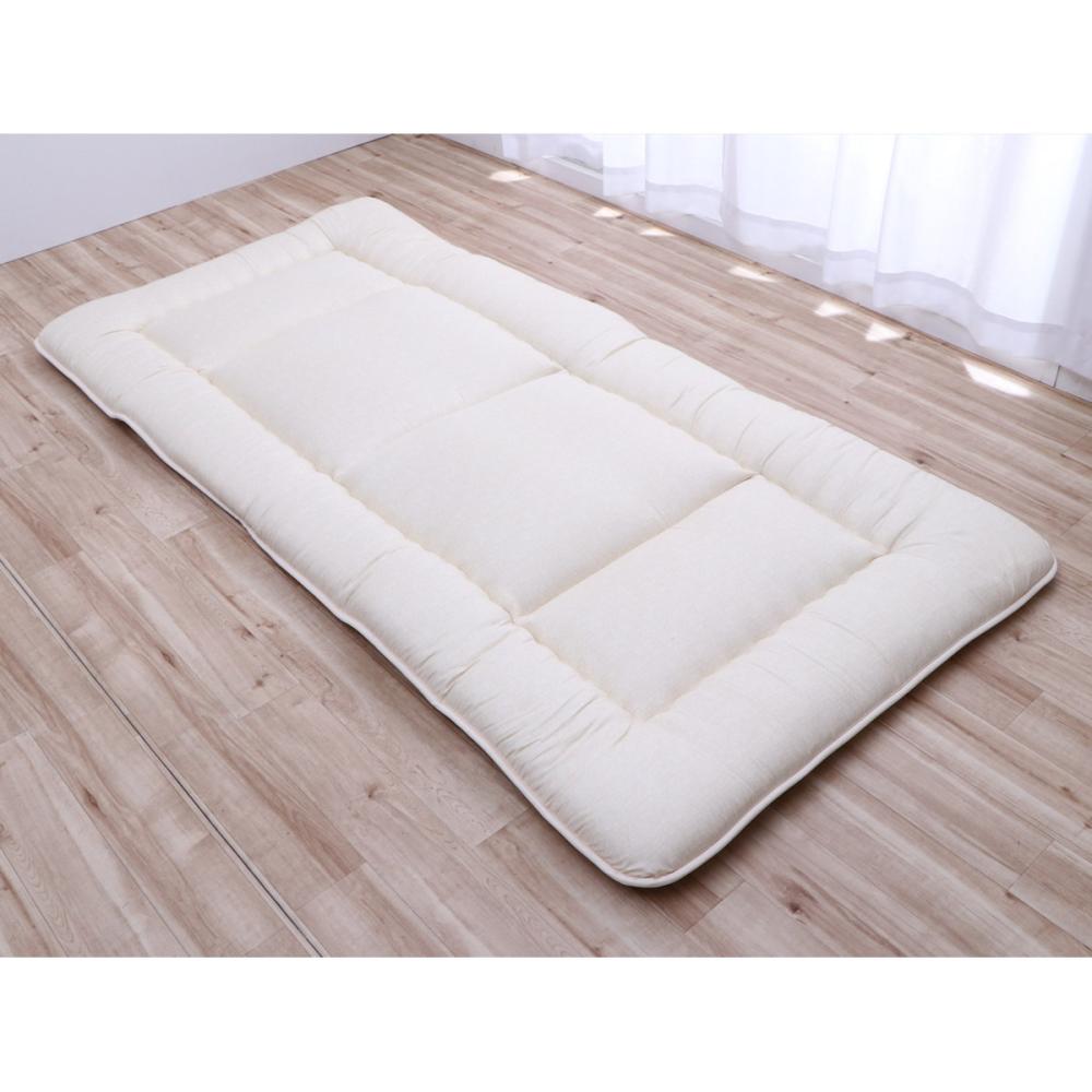 イケヒコ　洗えて乾燥できる敷布団　イリス　シングルロング　１００×２１０ｃｍ