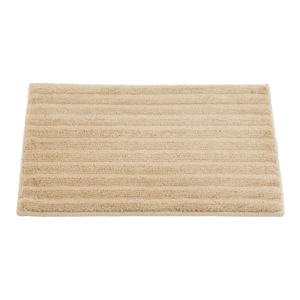 アテーナライフ　足元さらさらバスマット　ベージュ　４５×６０ｃｍ