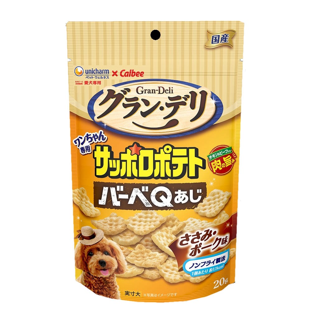 グラン・デリ　サッポロポテト　バーベＱあじ　ささみ・ポーク味　２０ｇ