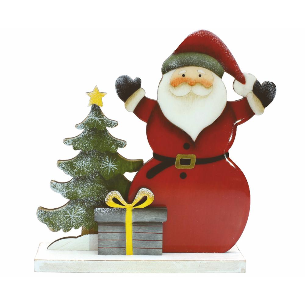 東京ローソク　グロスウッドデコ　サンタスタンド　１８ｃｍ