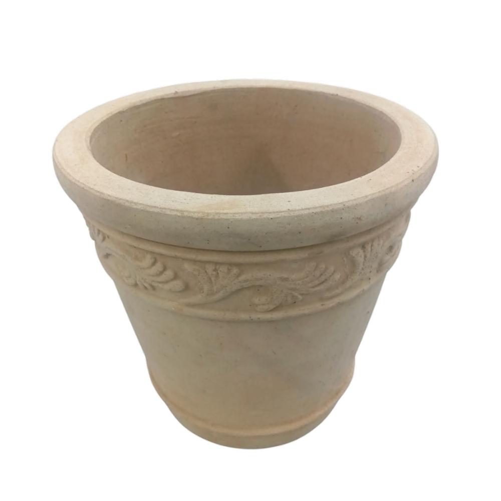 Ｂｒｅｅｚｙ　Ｇｒｅｅｎ　アンティーク調テラコッタ鉢　フロル　８号　ＲＯ