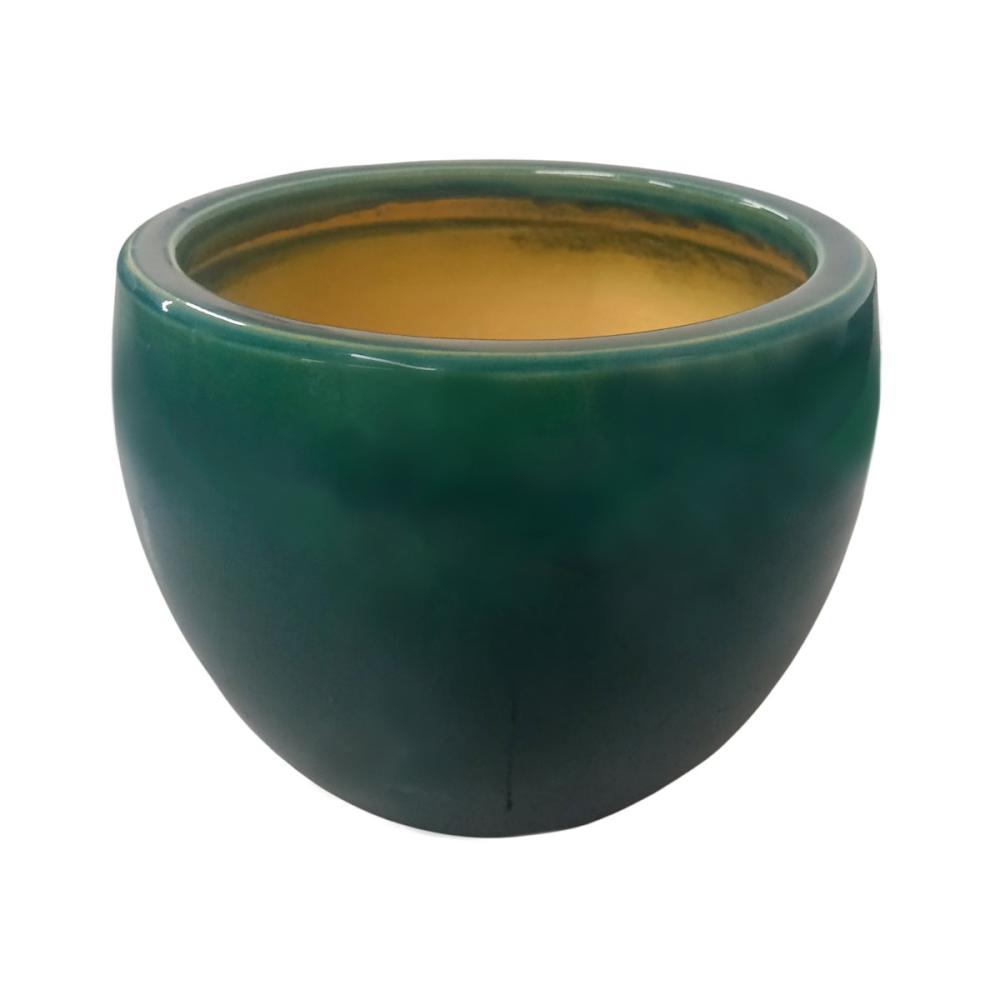 Ｂｒｅｅｚｙ　Ｇｒｅｅｎ　化粧陶器鉢　ターコイズ　７号　ＲＯ