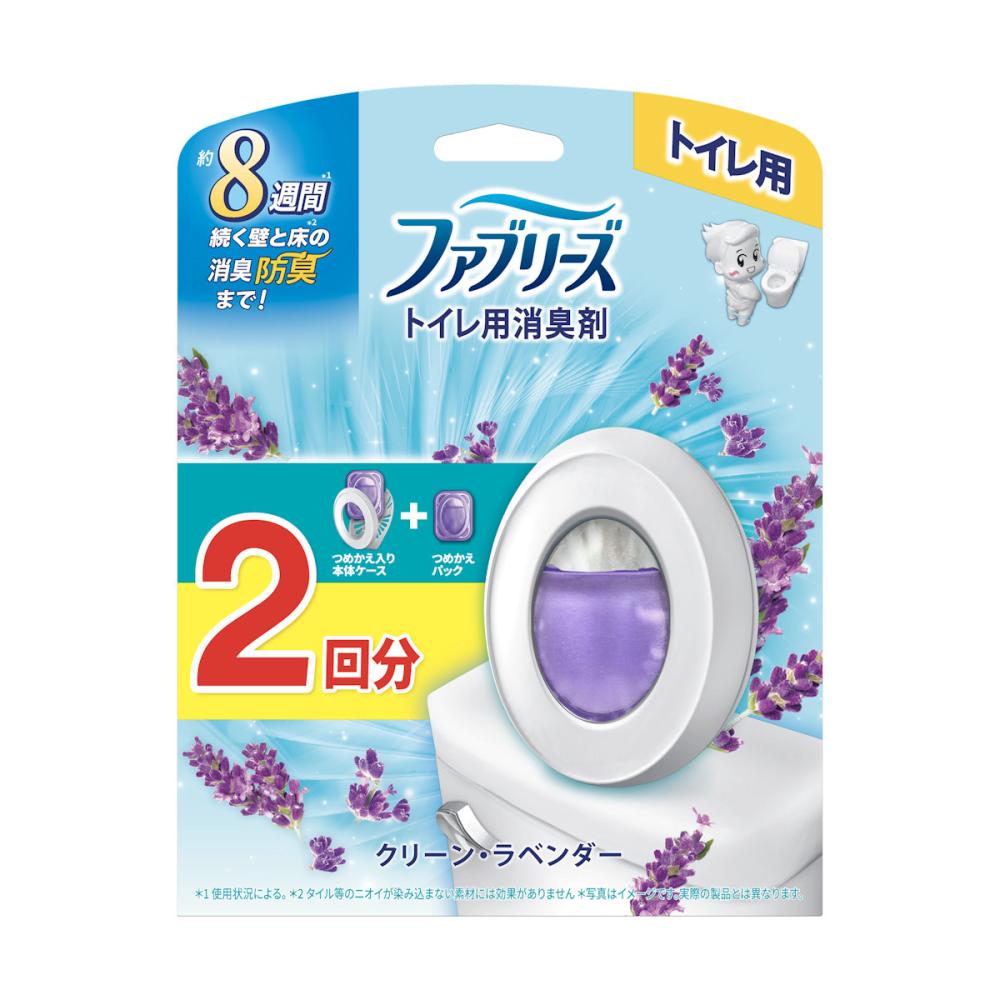Ｐ＆Ｇ　ファブリーズ　トイレ用消臭剤　クリーン・ラベンダーの香り　本体＋詰め替え用１個