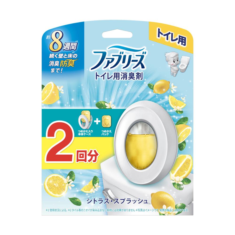 Ｐ＆Ｇ　ファブリーズ　トイレ用消臭剤　シトラス・スプラッシュの香り　本体＋詰め替え用１個