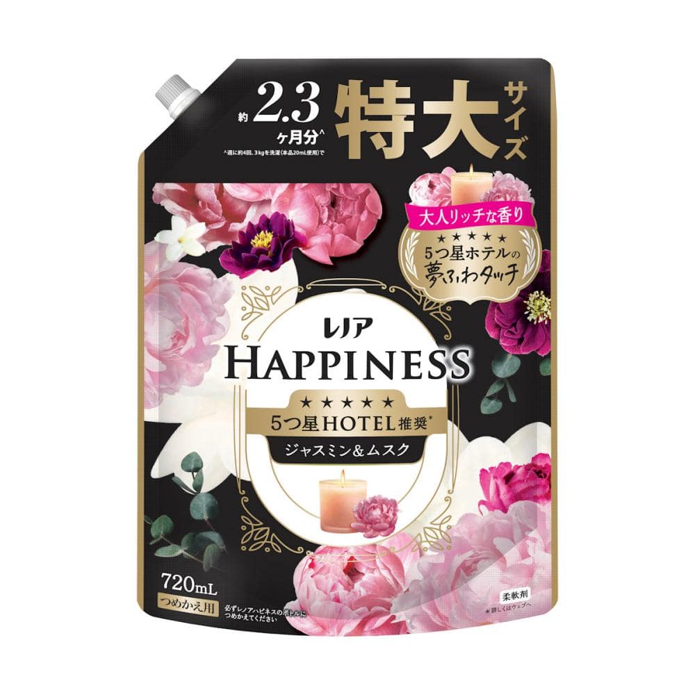 Ｐ＆Ｇ　レノアハピネス　ジャスミン＆ムスクの香り　詰め替え用　特大　７２０ｍＬ