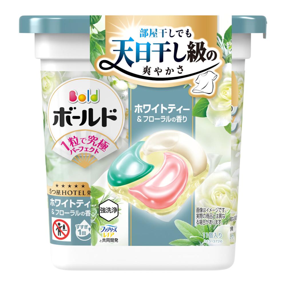 Ｐ＆Ｇ　ボールドジェルボール　ホワイトティー＆フローラルの香り　本体　１１個入り