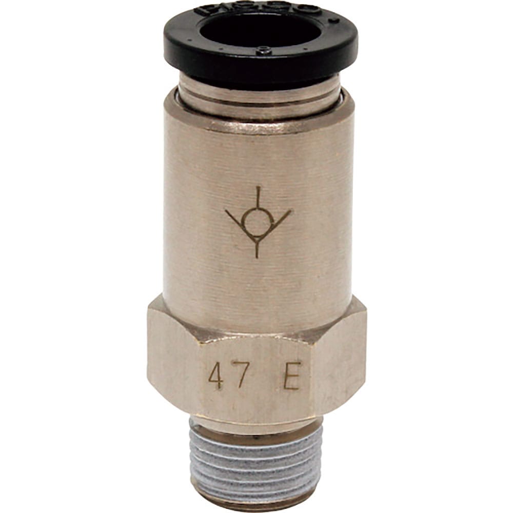 ＰＩＳＣＯ　チェックバルブ　ストレート　オネジ側入力チューブ８ネジＲ１／８　ＣＶＣ８－０１Ａ＿