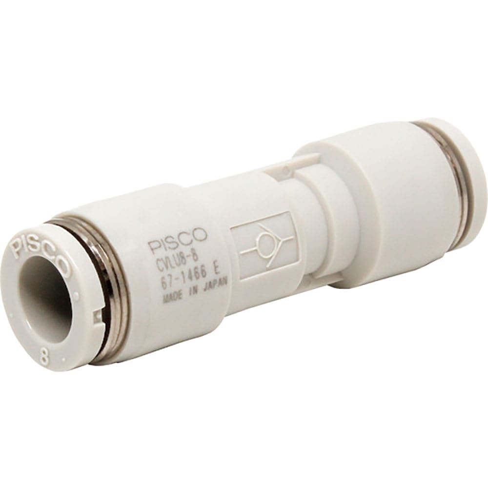 ＰＩＳＣＯ　チェックバルブ　ユニオンストレート低作動圧タイプ　ＣＶＬＵ８－８＿