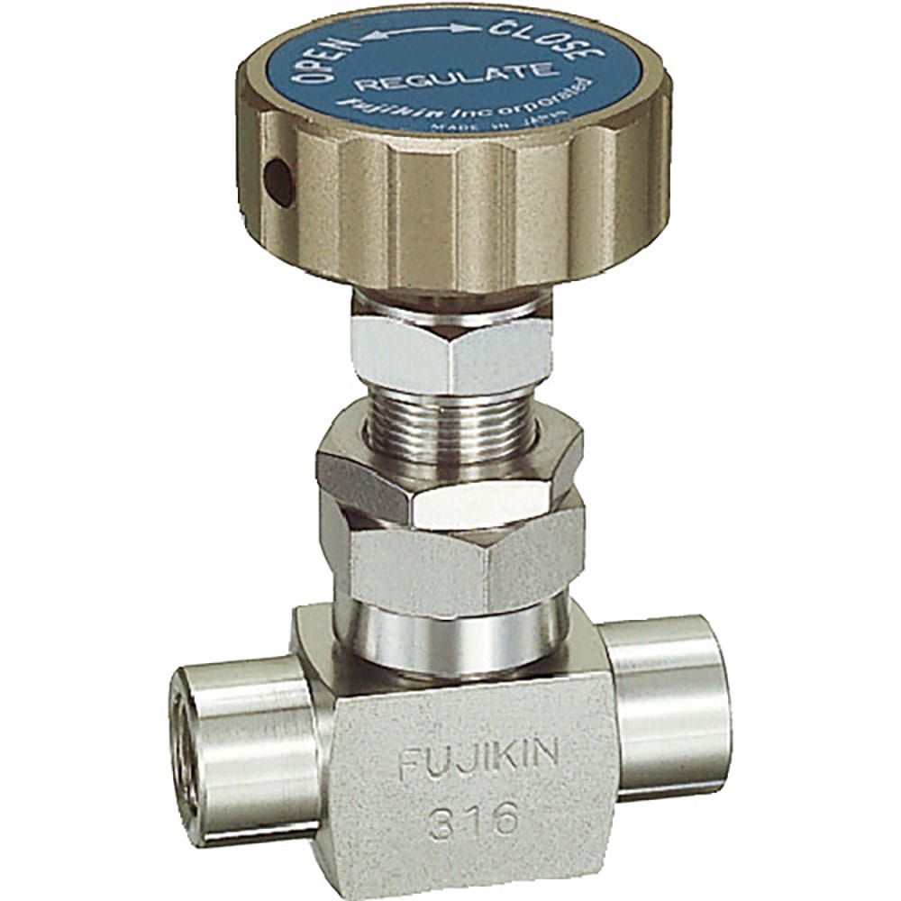 Ｆｕｊｉｋｉｎ　ＳＵＳ鋼製ニードルバルブ　４．９ＭＰａ　ＦＵＥ－１５　ＦＩＮＥ　ｓｅｒｉｅｓ　ＰＵ＿