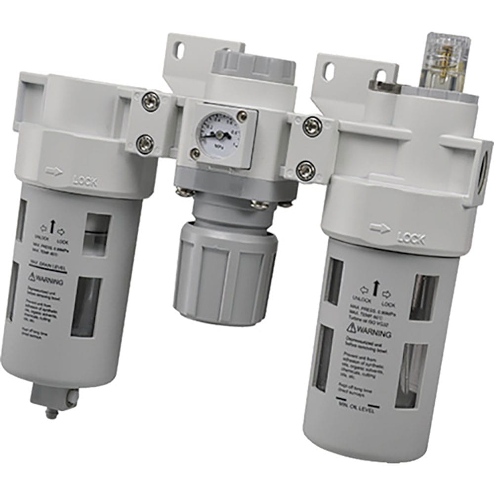 ＴＡＩＹＯ　エアコントロールユニット／３点セット（ブラケット、角型圧力計付）　ＭＦＲＬ３－１５－Ｂ＿