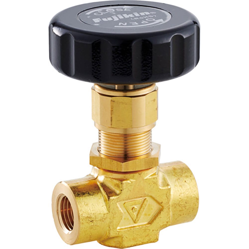 Ｆｕｊｉｋｉｎ　黄銅製ニードルバルブ　４．９ＭＰａ　ＰＤＳ－１５　ＰＤＳ－１５Ｂ－ＳＨ－Ｒ＿