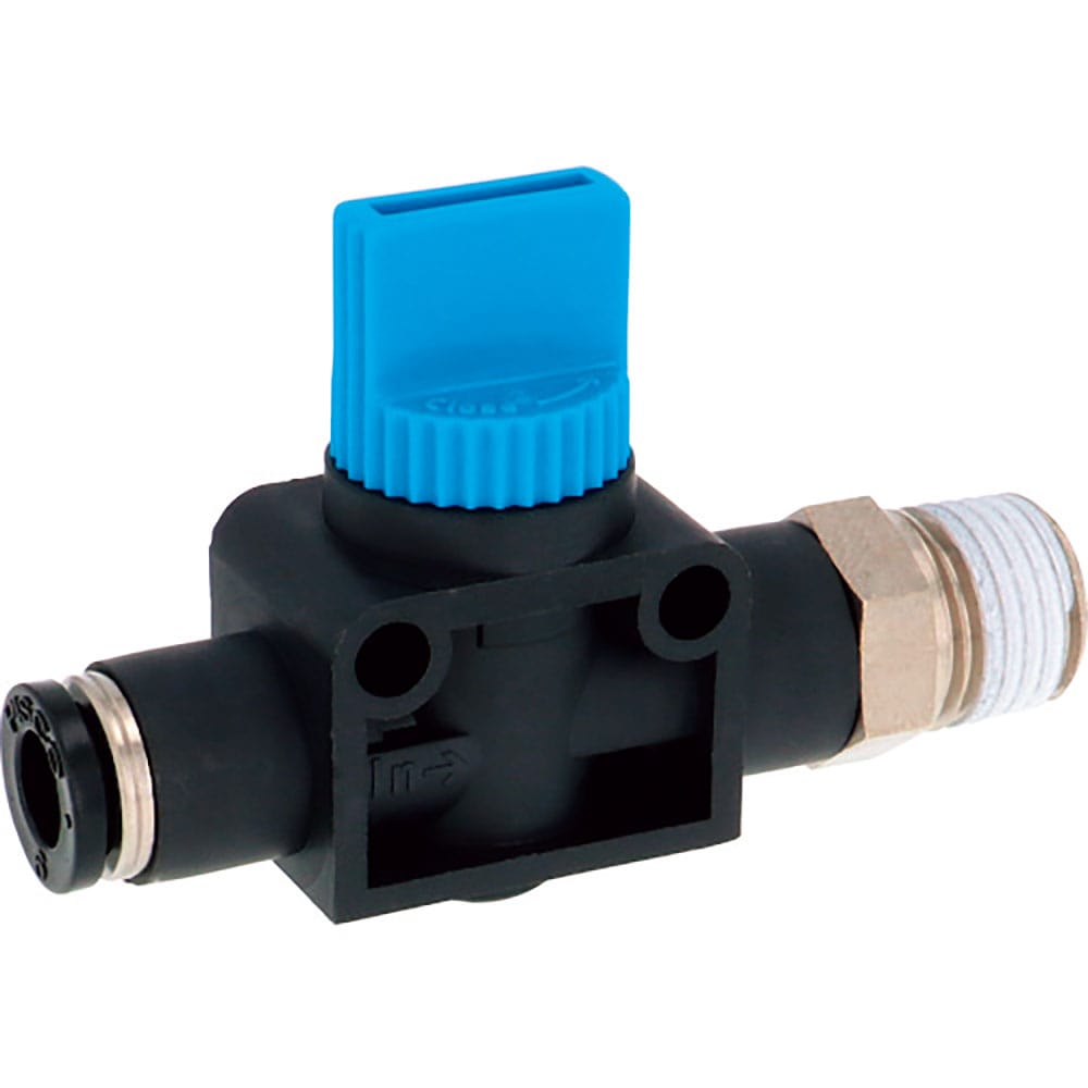 ＰＩＳＣＯ　ハンドバルブ　ストレートＡ２方弁チューブ６出力Ｒ３／８　ＨＶ６－０２－２＿