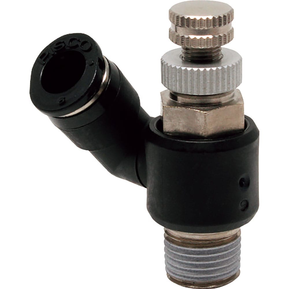 ＰＩＳＣＯ　スロットルバルブ　フリー　チューブ６ＭＭネジＲ１／８　ＪＮＳ６－０１＿