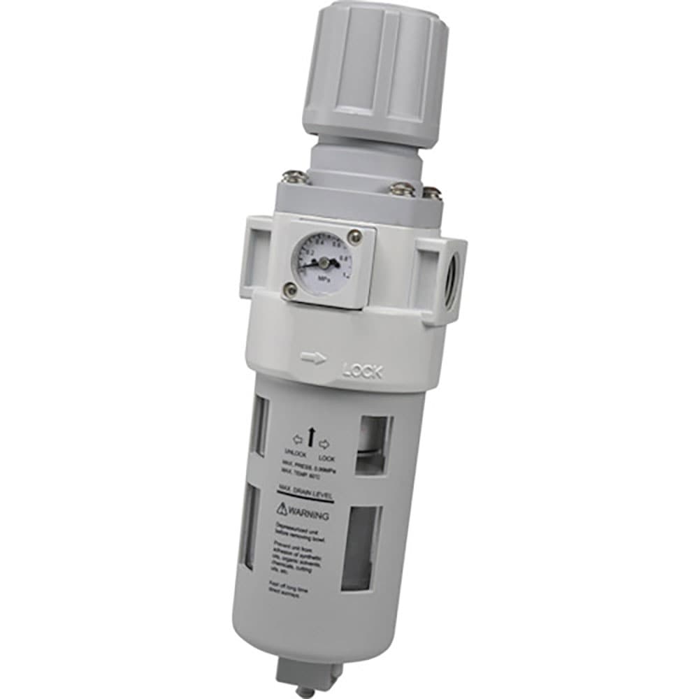 ＴＡＩＹＯ　フィルタレギュレータ（ブラケット、角型圧力計付）　ＭＦＲ３－１０－ＢＤ＿