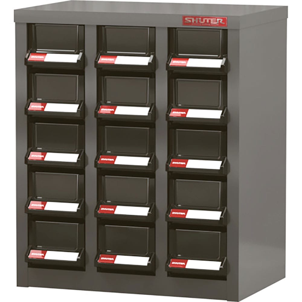 ＳＨＵＴＥＲ　パーツキャビネット　３列５段（引出し色ブラック）　Ａ８Ｖ－３１５ＢＫ＿