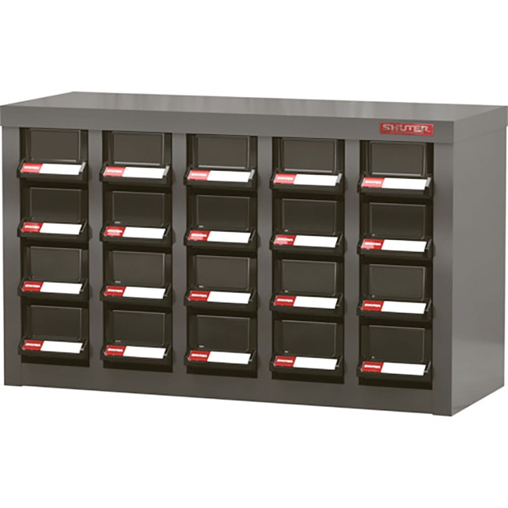 ＳＨＵＴＥＲ　パーツキャビネット　５列４段（引出し色ブラック）　Ａ８Ｖ－５２０ＢＫ＿