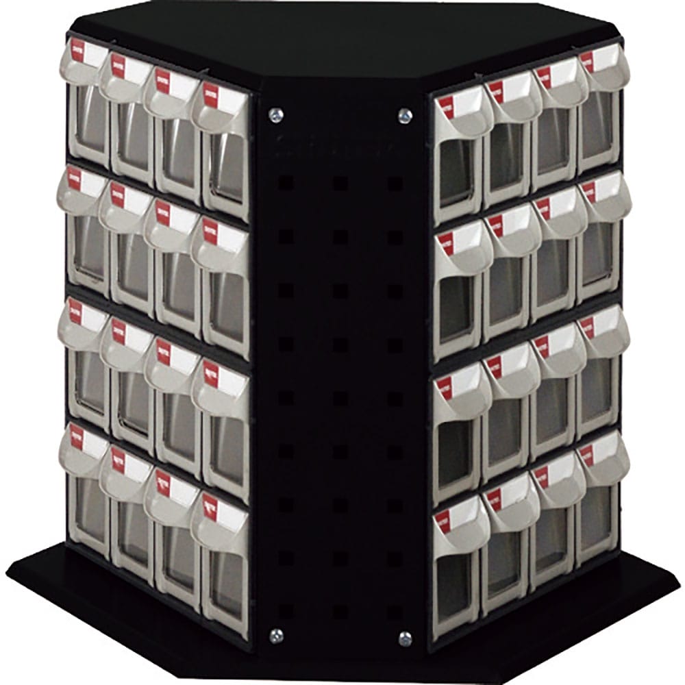 ＳＨＵＴＥＲ　回転パーツスタンド　４３０ｍｍ　４８引出し　黒色　ＲＦＯ－８４８－ＢＫ＿