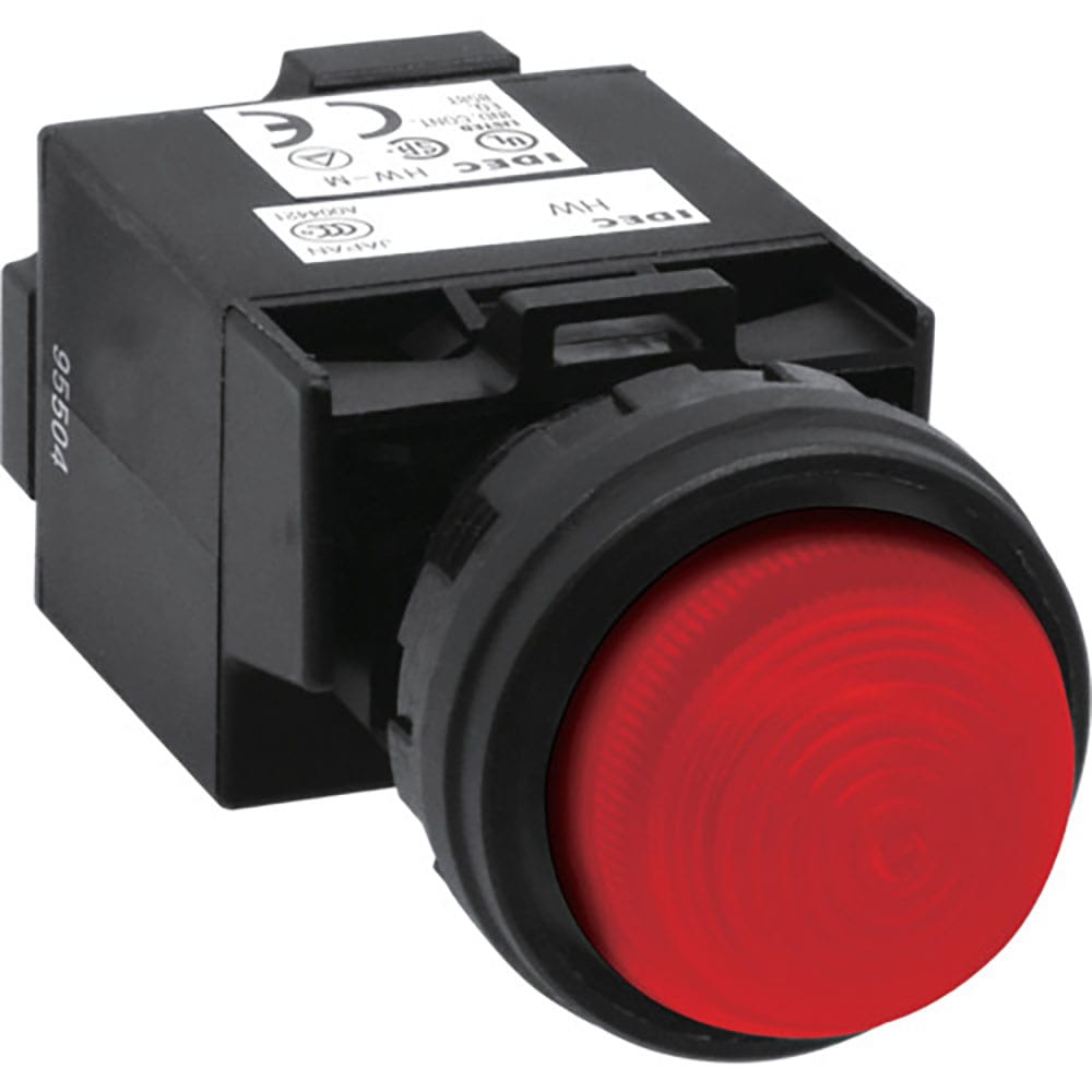 ＩＤＥＣ　Φ２２丸突形表示灯　ＨＷ１Ｐ－２Ｈ２Ｒ＿