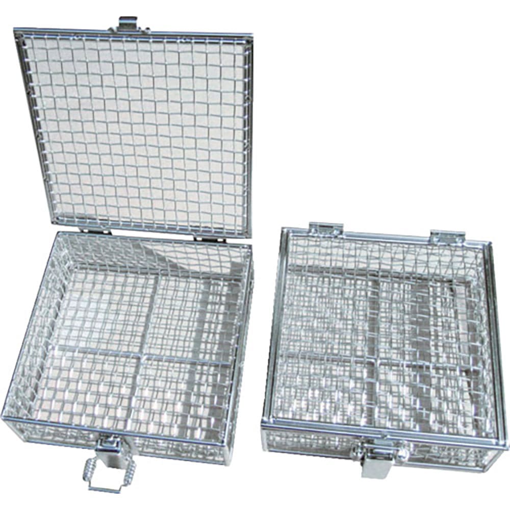 オオモリ　蝶番蓋付バスケット特大　３００×３００×２００　ＯＭ１０５４－５３＿