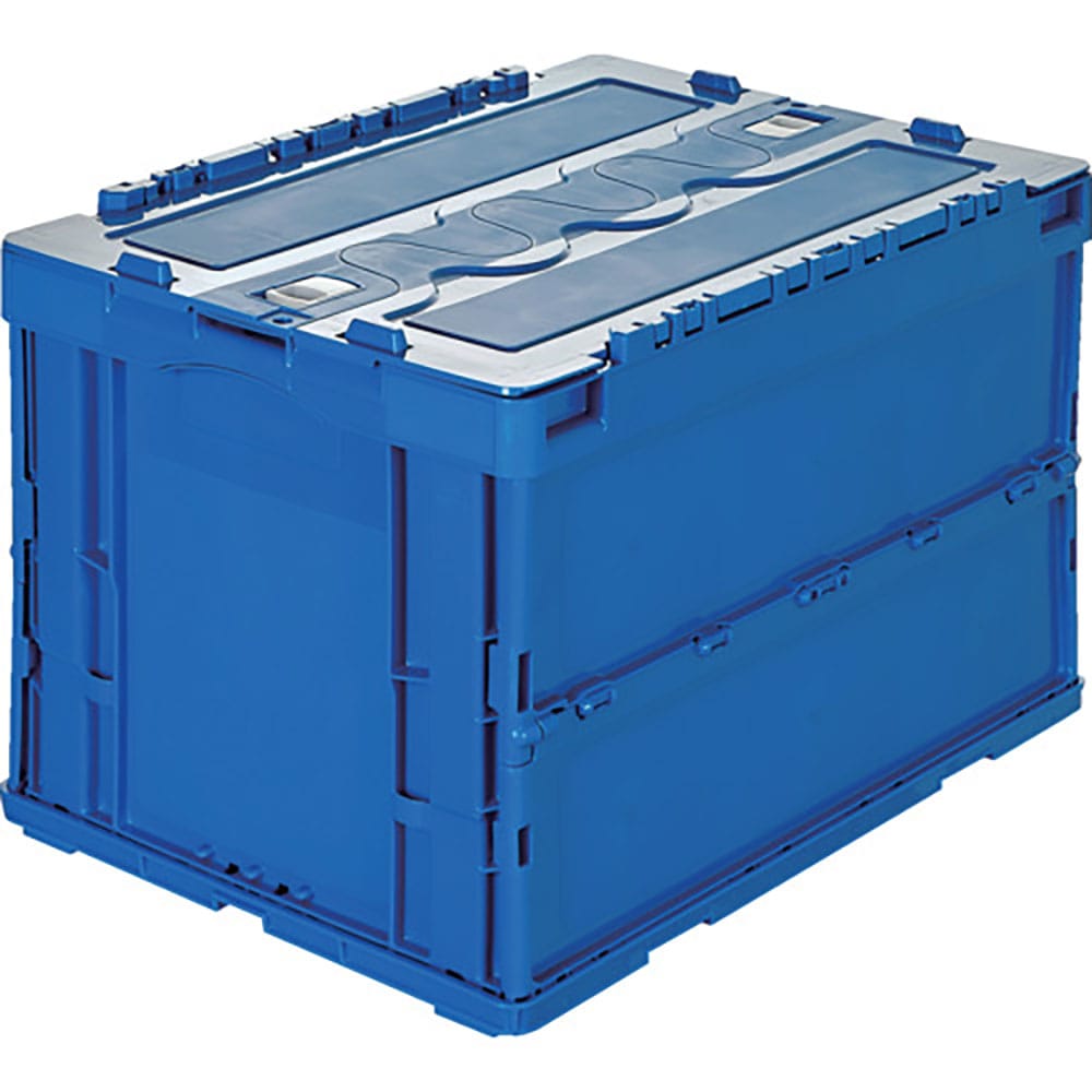 ＴＲＵＳＣＯ　オリコン　折りたたみコンテナ５０Ｌ　スライドロックフタ付　ダークブルー　ＣＲＳＣ５０＿