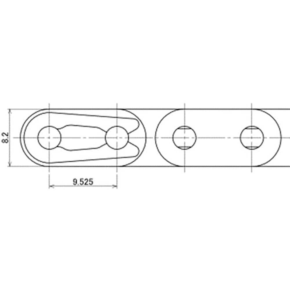 椿本チエイン　ＲＳローラーチェン　ＢＳ／ＤＩＮ規格　ジョイントリンク　ＲＦ０６Ｂ－１－ＭＣＪＬ＿