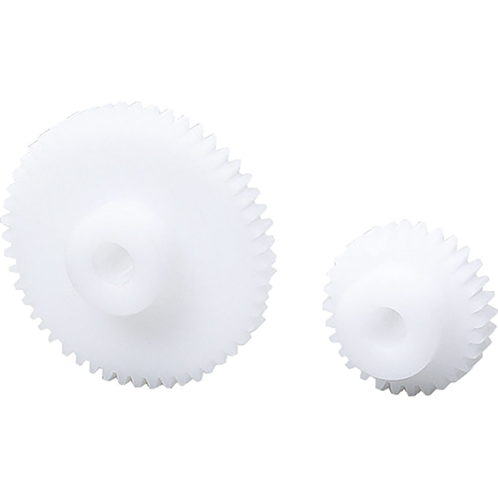 ＫＧ　白ＰＯＭ平歯車　Ｓ１Ｄ　３４Ｂ－０６０８　形状Ｂ１　モジュール１　歯数３４　歯幅６ｍｍ　穴径＿