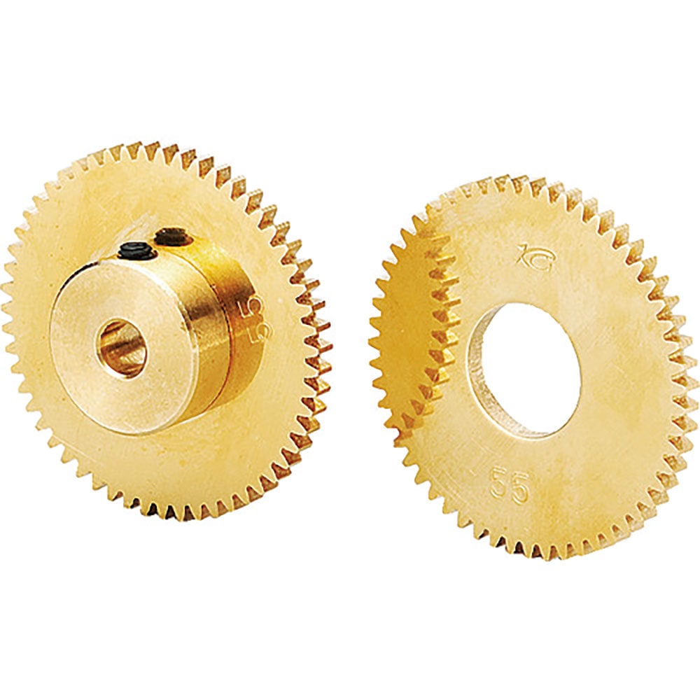 ＫＧ　黄銅平歯車　Ｓ７５Ｂ　７２Ｂ＋０３０６　形状Ｂ２　モジュール０．７５　歯数７２　Ｓ７５Ｂ　７＿