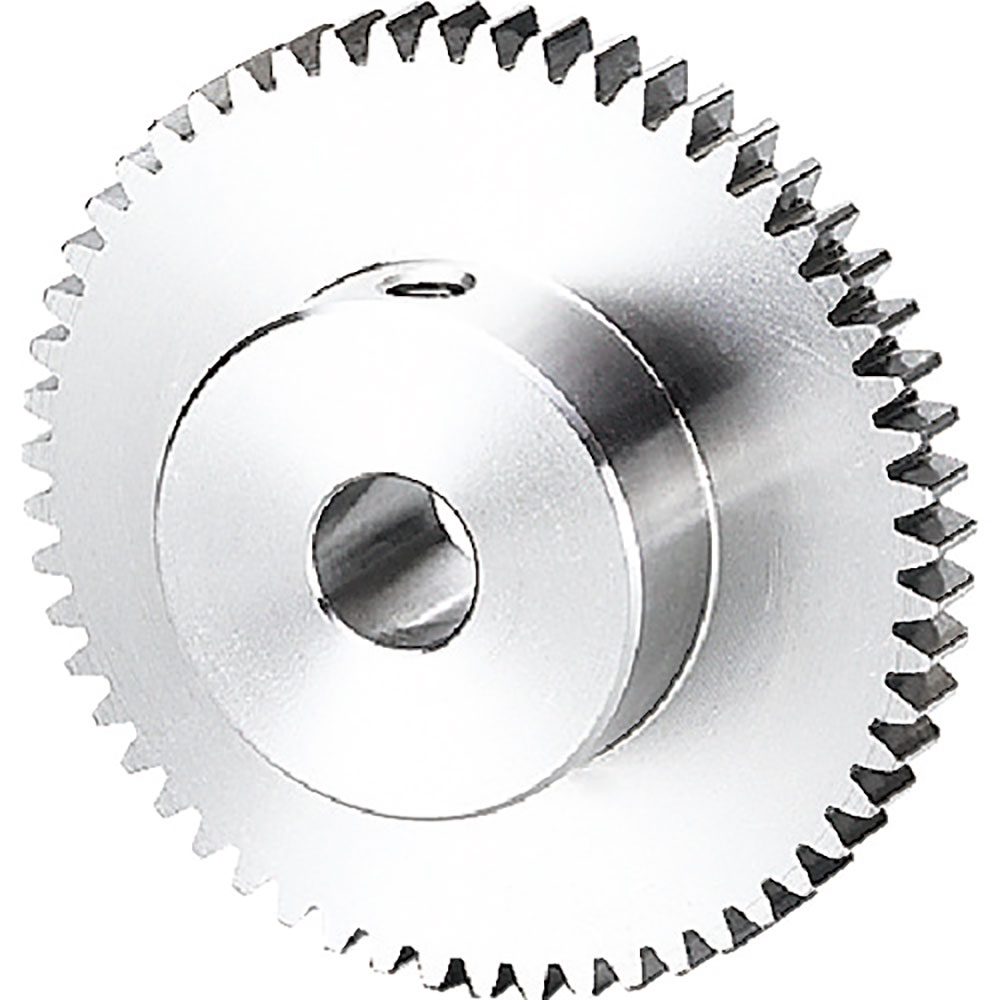 ＫＧ　Ｓ４５Ｃ平歯車　Ｓ７５Ｓ　７０Ｂ＋０６０６　形状Ｂ１　モジュール０．７５　歯数７０　歯幅６ｍ＿