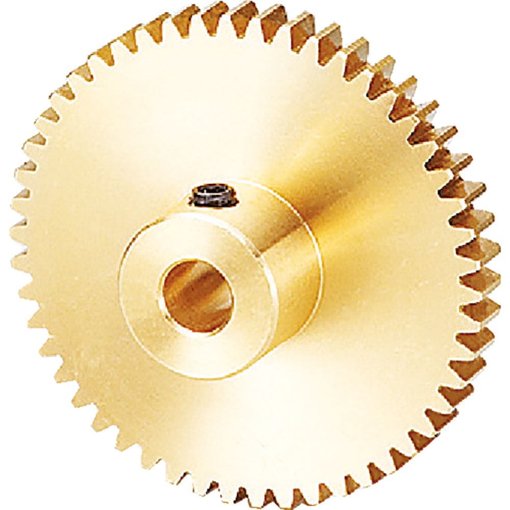 ＫＧ　黄銅平歯車　Ｓ８０Ｂ　４０Ｂ＋０５０６　形状Ｂ１　モジュール０．８　歯数４０　歯幅５ｍｍ　穴＿