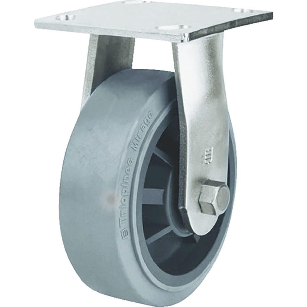 ＳＡＭＳＯＮＧ　ステンレスキャスター　固定　エラストマー　１２５ｍｍ　ＴＰ６７５０Ｒ－０１－ＭＩＲ＿