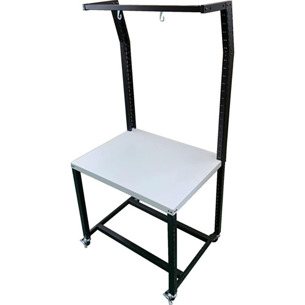 ＴＲＵＳＣＯ　拡張できるセル作業台　均等荷重５０ｋｇ　９００×７００×Ｈ１８９０　キャスタータイプ＿