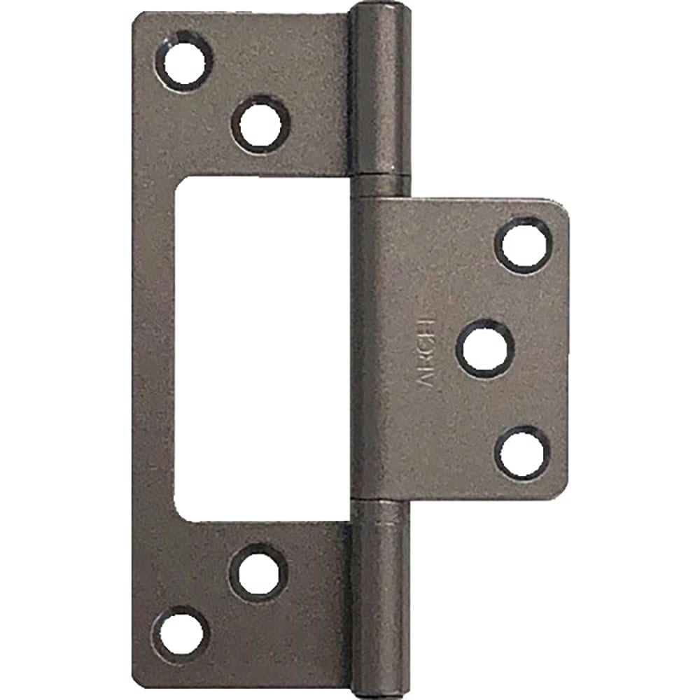 ＡＲＣＨ　鉄厚口フラッシュ丁番リング入　８９ｍｍカシメ　ブラウン塗装　ＴＮＦＨ０４－８９ＢＲ＿