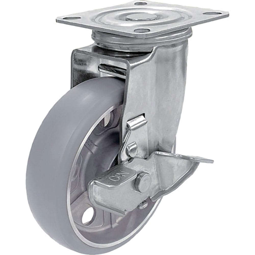 ユーエイ　【２０２５年１月発売】プレート式　自在　ステンレスキャスター　アルティメットウレタン　車＿