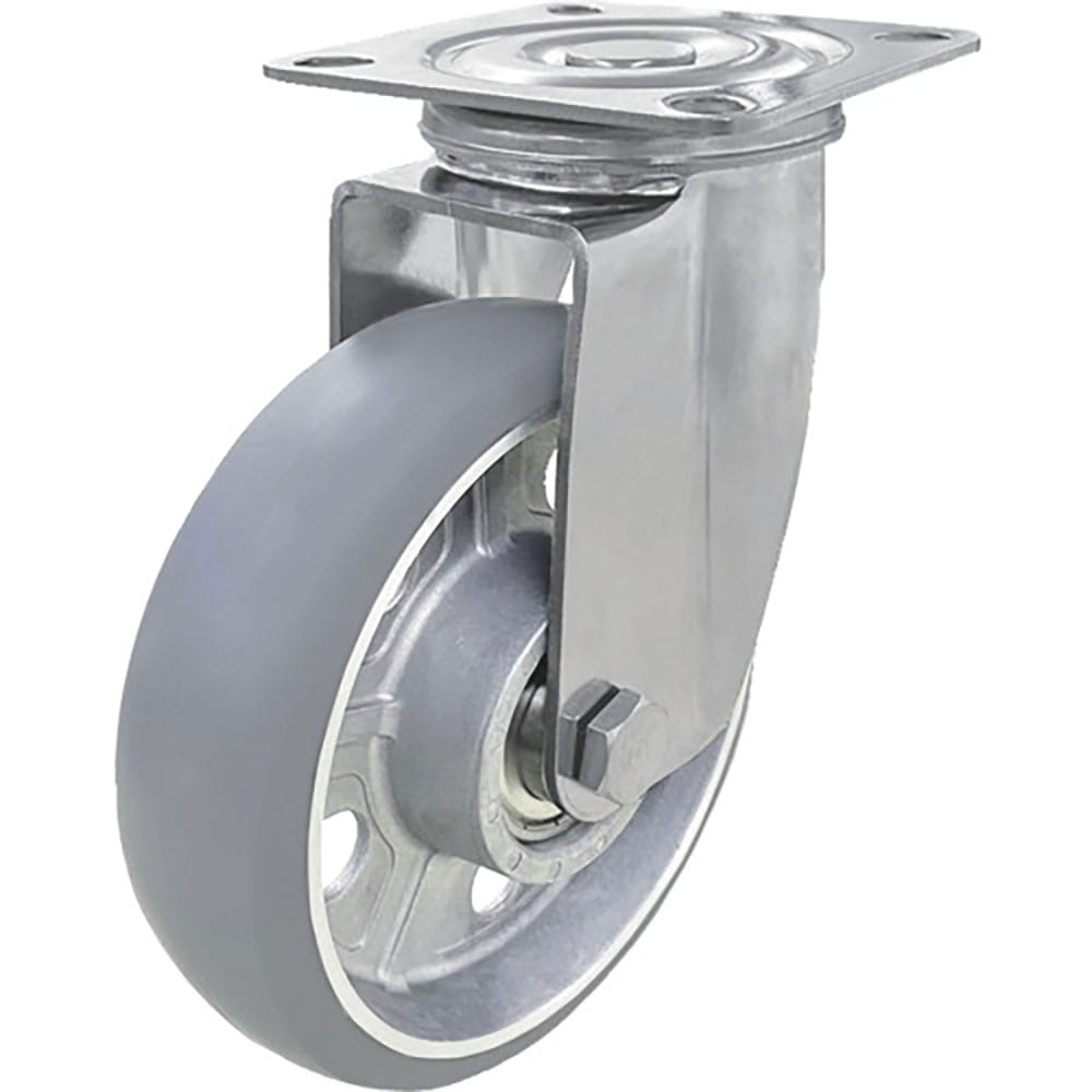 ユーエイ　【２０２５年１月発売】プレート式　自在　ステンレスキャスター　アルティメットウレタン　車＿