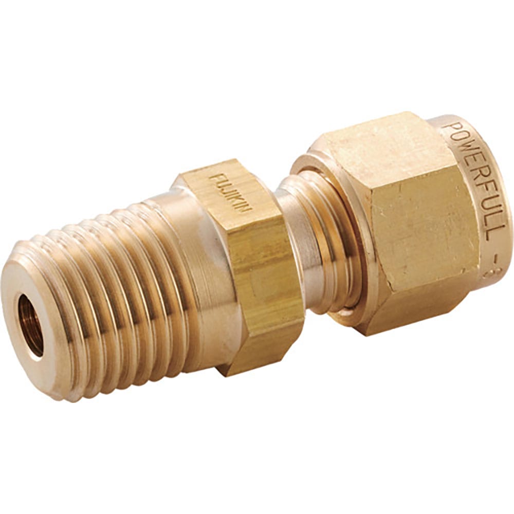 Ｆｕｊｉｋｉｎ　黄銅製パワフルロック継手＿４．９ＭＰａ＿ＰＤＷ　ＰＤＷＨ－６．３５Ｂ－Ｒ＿