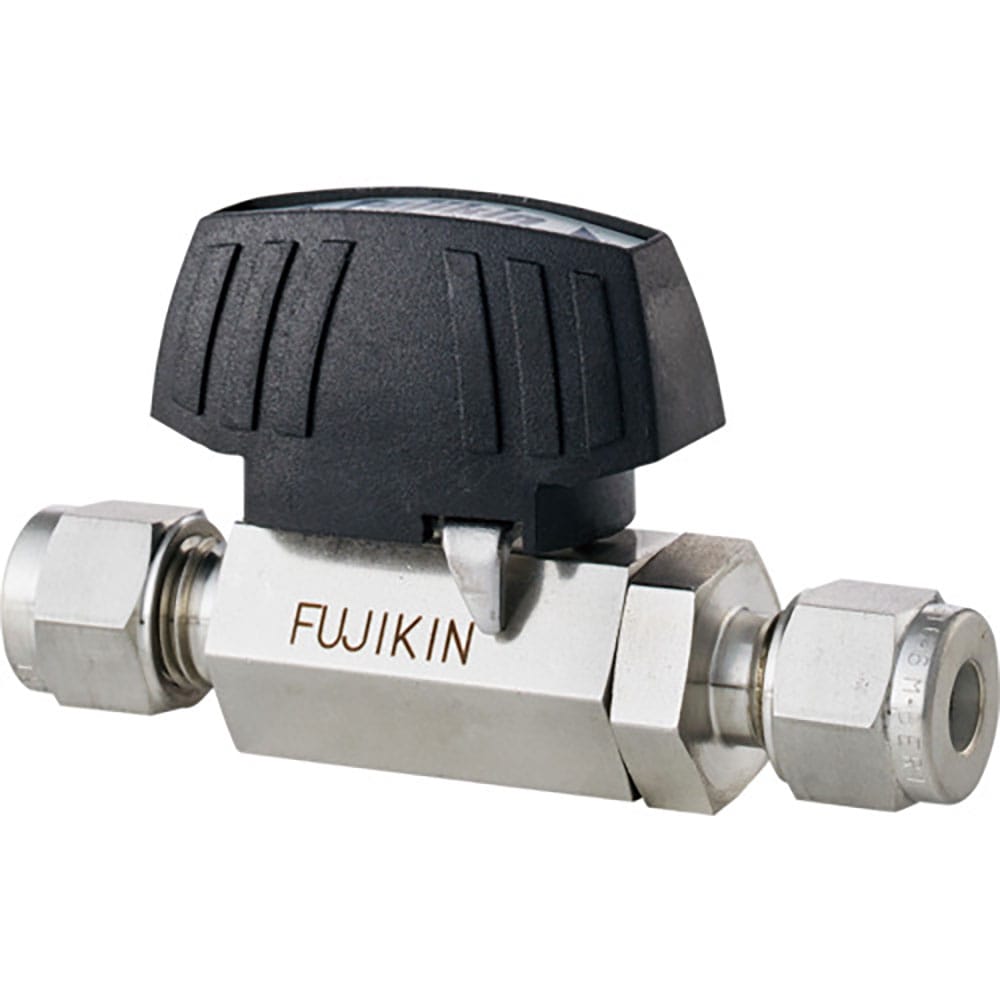 Ｆｕｊｉｋｉｎ　ステンレス鋼製３．９２ＭＰａ　Ｖ－Ｌｏｋ継手付ボール弁　ＰＵＢＶ－９４－１２－Ｖ＿