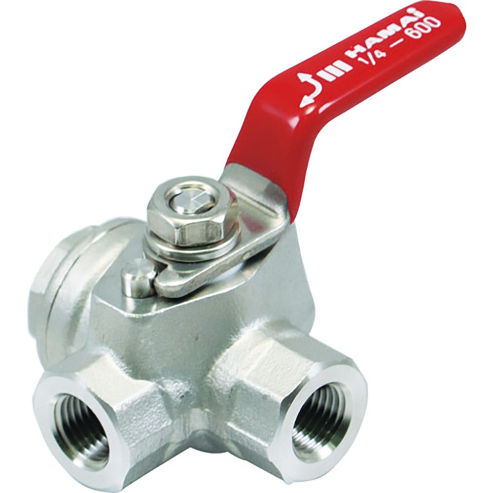 ＨＡＭＡＩ　ステンレス製３方ボールバルブ　ＲＳＳ－１４－０８ＲＣ＿