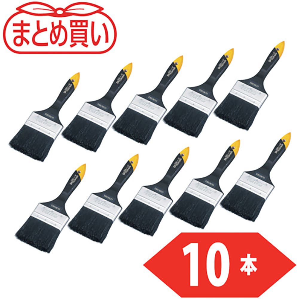 ＴＲＵＳＣＯ　まとめ買いダスター刷毛３５６　３インチ　７５ｍｍ　１０本入り　ＴＰＢ－３５６－３－１＿