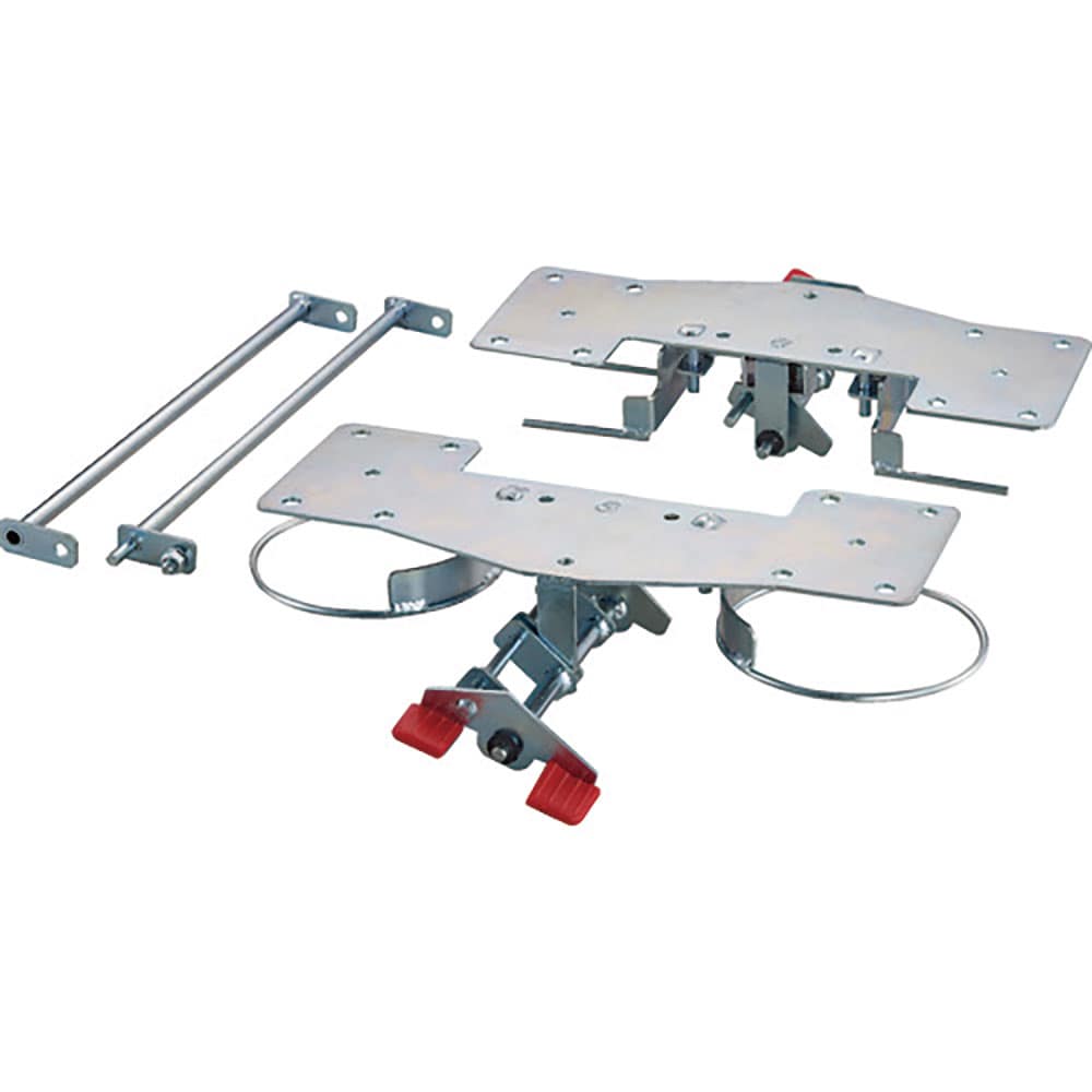 ＴＲＵＳＣＯ　プレス製台車　ドンキーカート用リング式ストッパー　自在２輪固定２輪用　４００ＪＫＲＳ＿