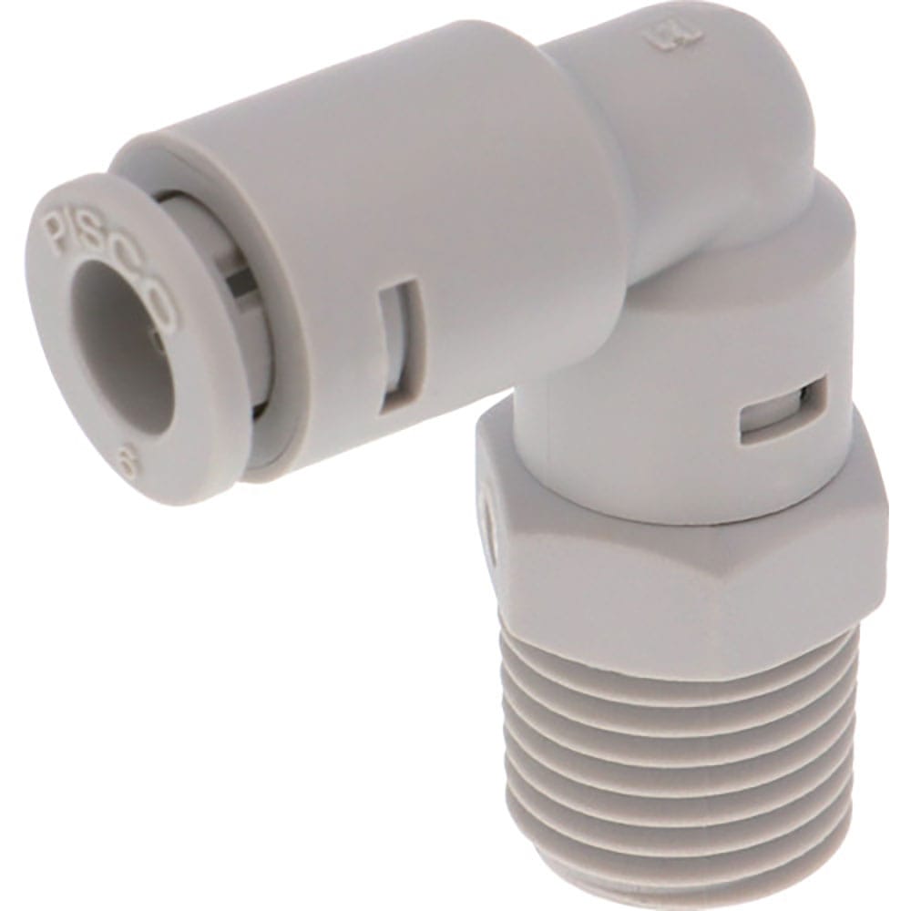 ＰＩＳＣＯ　チューブフィッティングケミカル　エルボチューブ８ＭＭネジＲ１／４　ＡＰＬ８－０２＿