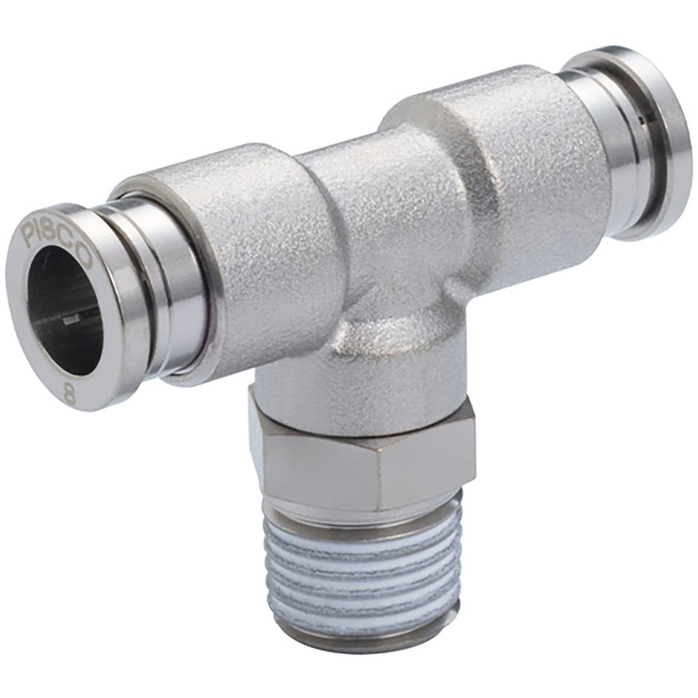 ＰＩＳＣＯ　チューブフィッティング　ブラスティー　チューブ４　ネジＲ１／８　ゴムＨＮＢＲ　カバー無＿