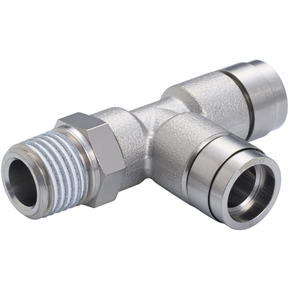 ＰＩＳＣＯ　チューブフィッティング　ブラスブランチティ　チューブ６　ネジＲ１／８　ゴムＨＮＢＲ　Ｋ＿