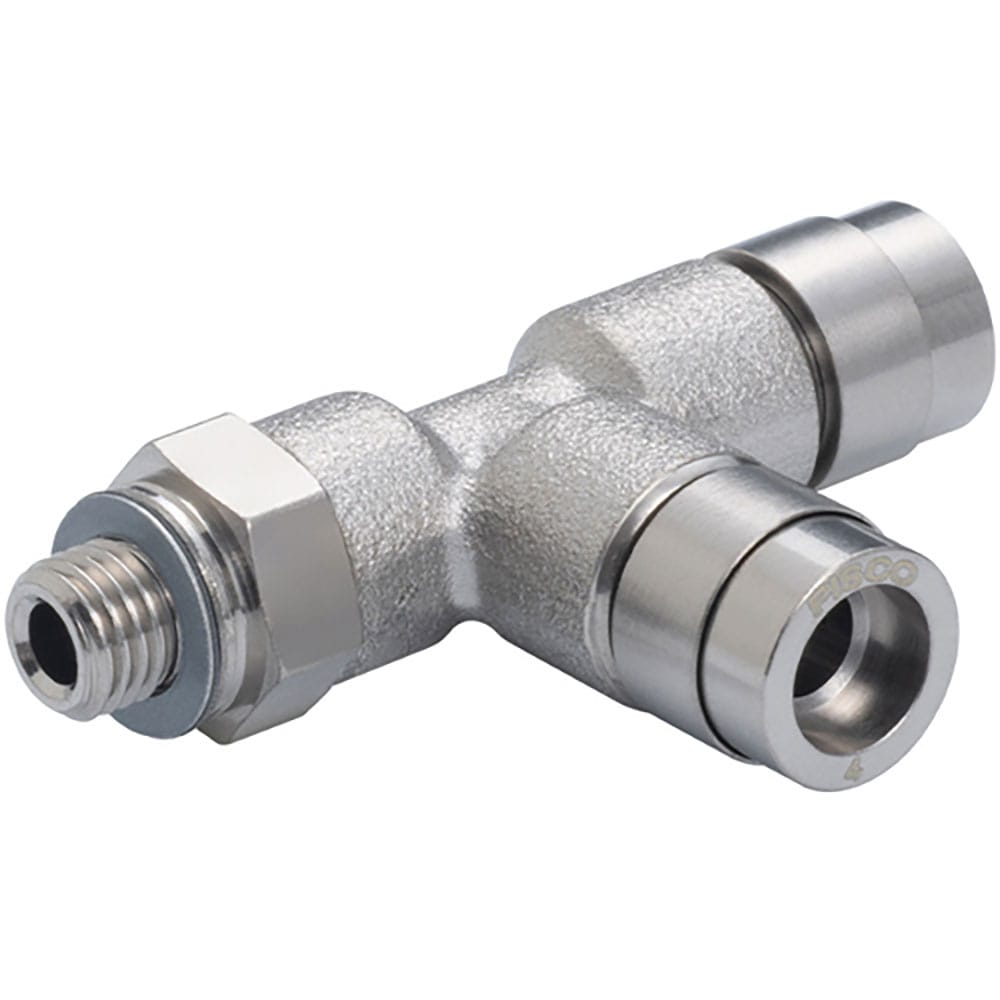 ＰＩＳＣＯ　チューブフィッティング　ブラスブランチティ　チューブ６　ネジＭ５×０．８　ゴムＨＮＢＲ＿