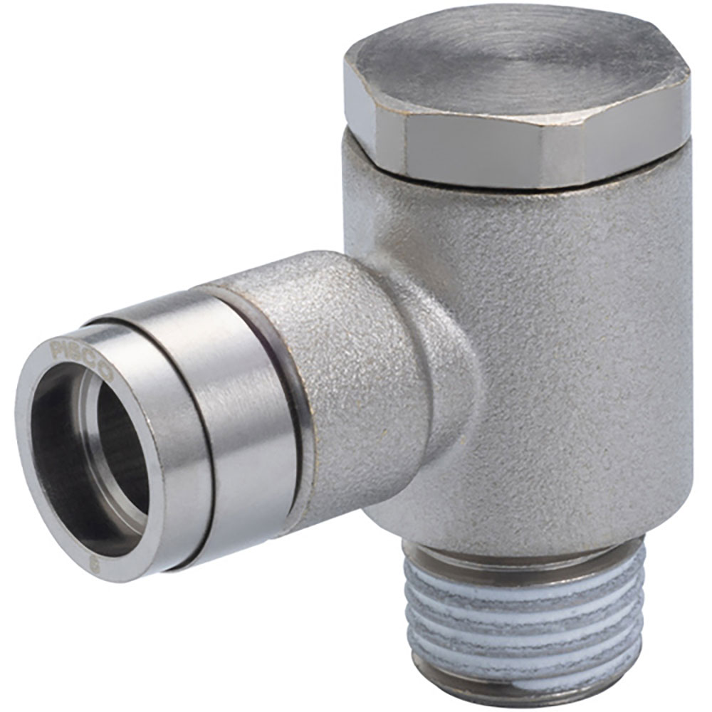 ＰＩＳＣＯ　チューブフィッティングブラスユニバーサルエルボ　チューブ１０ネジＲ３／８ゴムＨＮＢＲ　＿