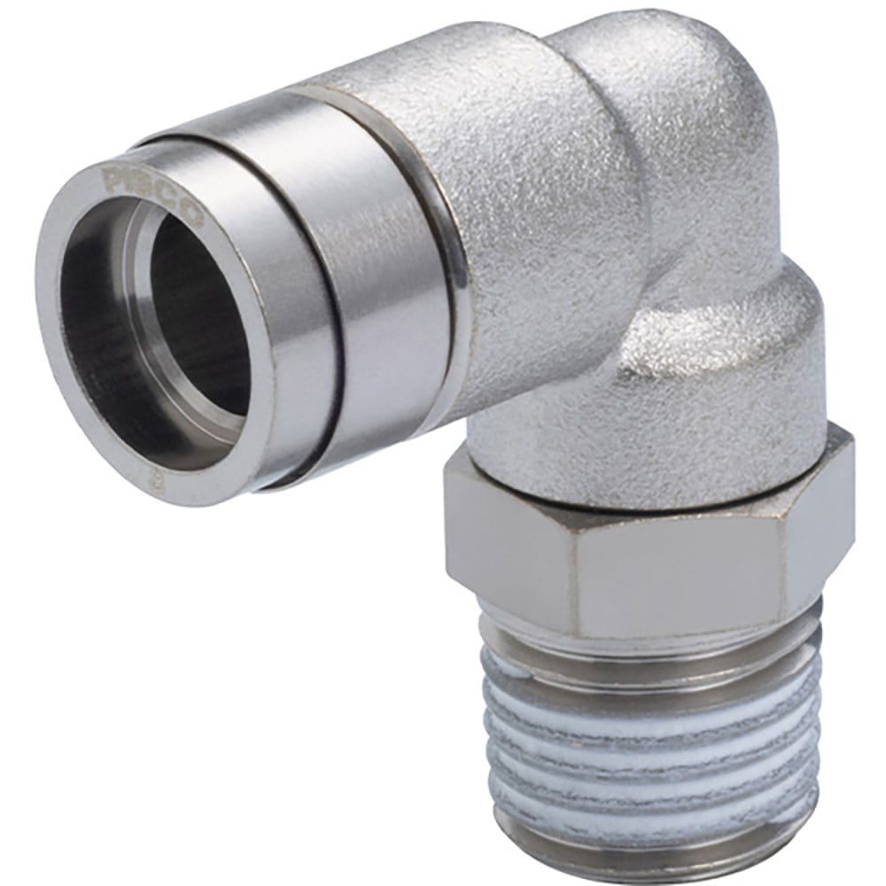 ＰＩＳＣＯ　チューブフィッティング　ブラスエルボ　チューブ１２　ネジＲ１／４　ゴムＨＮＢＲ　ＫＬ１＿