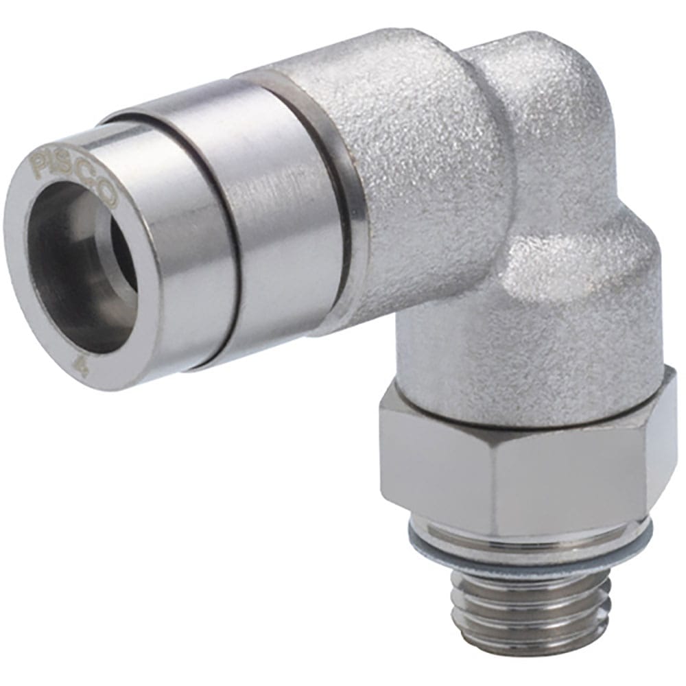 ＰＩＳＣＯ　チューブフィッティング　ブラスエルボ　チューブ４　ネジＭ５×０．８　ゴムＨＮＢＲ　ＫＬ＿